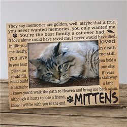 Personalized Cat Memorial Pet Picture Frame