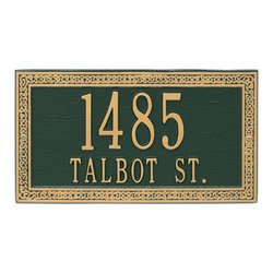 Personalized Celtic Cornerstone Address Plaque
