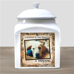 Personalized Ceramic Dog Photo Urn