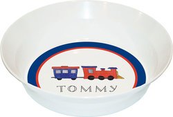 Personalized Childrens All Aboard Dining Bowl