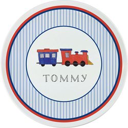 Personalized Childrens All Aboard Dining Plate