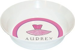 Personalized Childrens Ballerina Dining Bowl