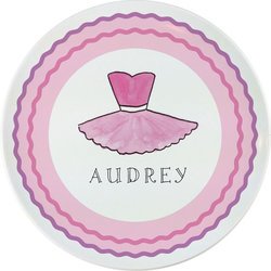 Personalized Childrens Ballerina Dining Plate