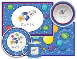 Personalized Childrens Blast Off 4 Piece Table Set