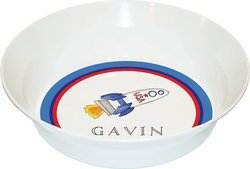 Personalized Childrens Blast Off Dining Bowl