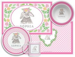 Personalized Childrens Bunny Love 4 Piece Table Set