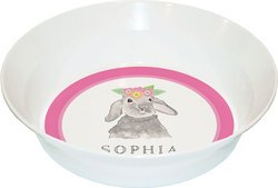 Personalized Childrens Bunny Love Dining Bowl