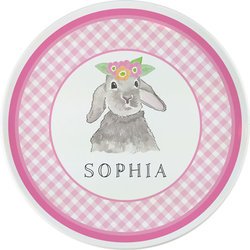 Personalized Childrens Bunny Love Dining Plate
