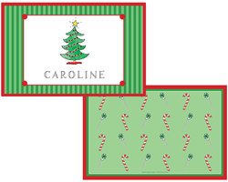 Personalized Childrens Christmas Placemat