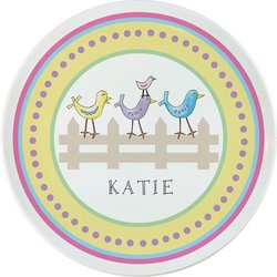 Personalized Childrens For The Birds Dining Plate