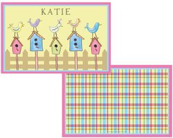 Personalized Childrens For The Birds Placemat