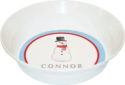 Personalized Childrens Frosty Man Dining Bowl