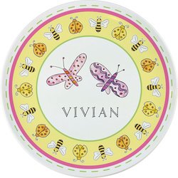 Personalized Childrens Garden Party Dining Plate