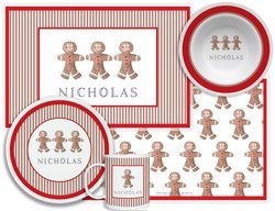 Personalized Childrens Gingerbread 4 Piece Table Set