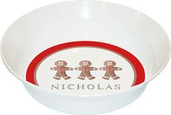 Personalized Childrens Gingerbread Dining Bowl