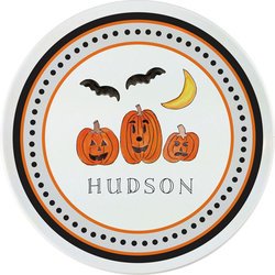 Personalized Childrens Halloween Dining Plate