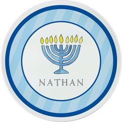 Personalized Childrens Hanukkah Dining Plate