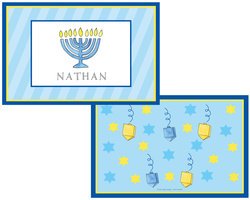 Personalized Childrens Hanukkah Placemat