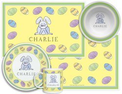 Personalized Childrens Hoppy Easter 4 Piece Table Set