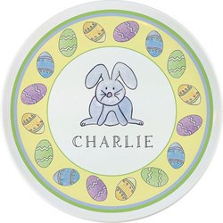 Personalized Childrens Hoppy Easter Dining Plate
