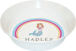 Personalized Childrens Mermaid Dining Bowl