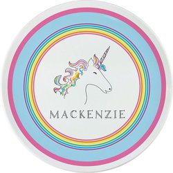 Personalized Childrens Over The Rainbow Dining Plate