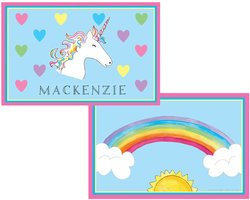 Personalized Childrens Over The Rainbow Placemat