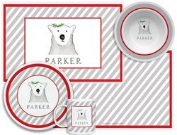 Personalized Childrens Polar Bear 4 Piece Table Set