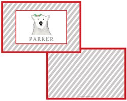 Personalized Childrens Polar Bear Placemat