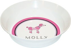 Personalized Childrens Poodles In Paris Dining Bowl