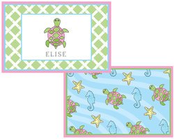 Personalized Childrens Sea Turtle Placemat