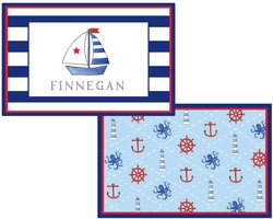 Personalized Childrens Set Sail Placemat