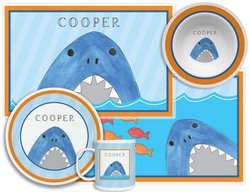 Personalized Childrens Sharks And Minnows 4 Piece Table Set