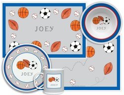 Personalized Childrens Sports Fan 4 Piece Table Set