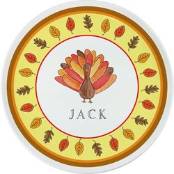 Personalized Childrens Tom Turkey Dining Plate