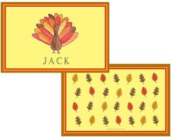 Personalized Childrens Tom Turkey Placemat