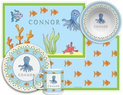 Personalized Childrens Under The Sea 4 Piece Table Set