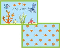 Personalized Childrens Under The Sea Placemat