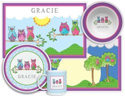 Personalized Childrens What A Hoot 4 Piece Table Set