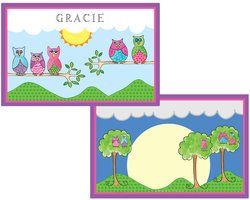 Personalized Childrens What A Hoot Placemat
