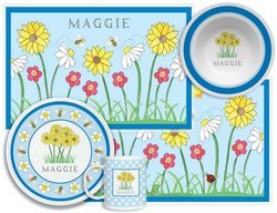 Personalized Childrens Wildflowers 4 Piece Table Set
