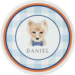 Personalized Childrens Woodsy Fox Dining Plate