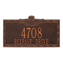Personalized Claddagh Address Plaque