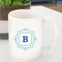 Personalized Coffee Mug - Initial Motif