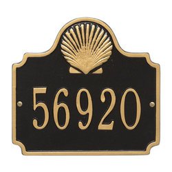 Personalized Conch Address Plaque