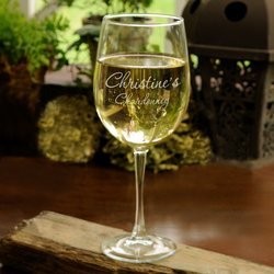 Personalized Connoisseur White Wine Glass