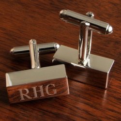 Personalized Cuff Links Bars