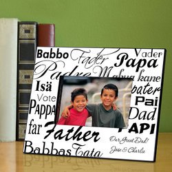 Personalized Dad Picture Frame - in Translation