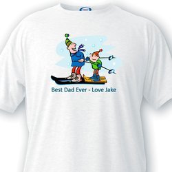 Personalized Dad T Shirt - Best Dad Ever