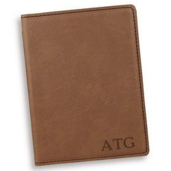 Personalized Dark Brown Passport Holder